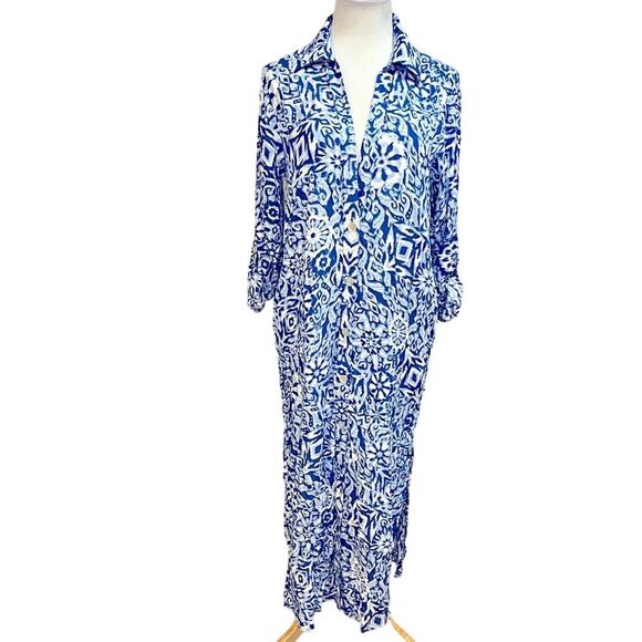 NWT Zara printed belted dress -S belt included - Picture 2 of 5